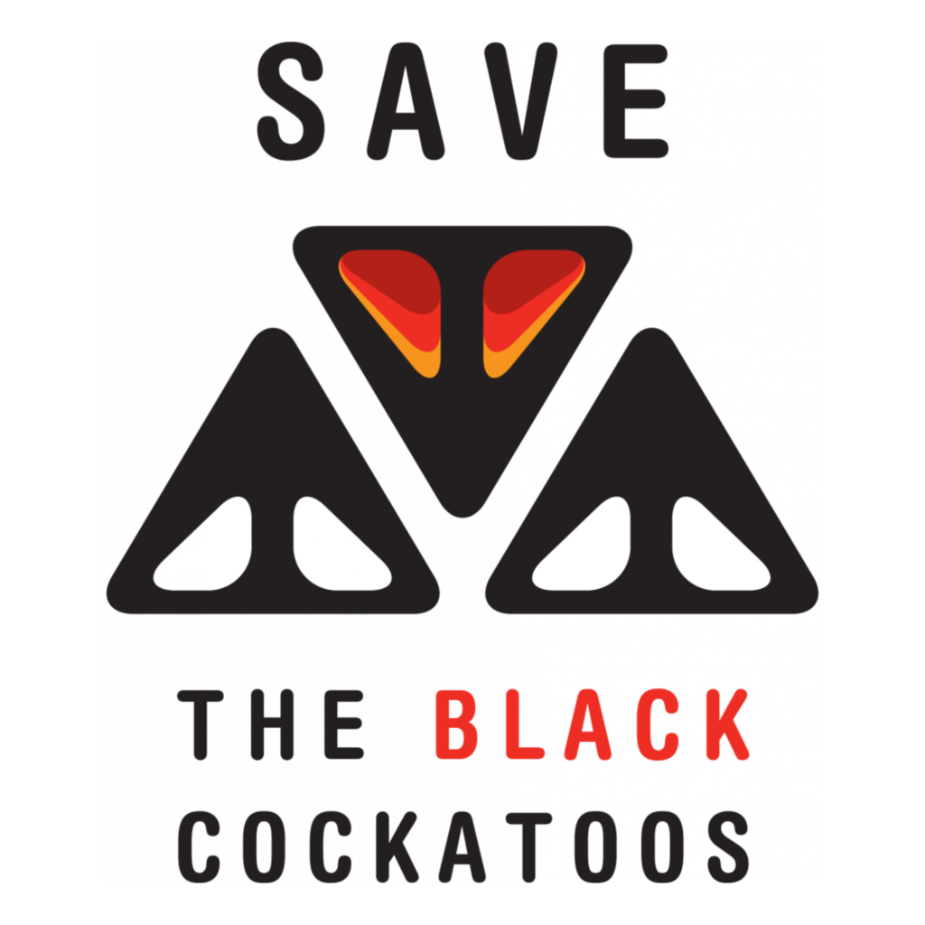 Save the Black Cockatoos Logo white